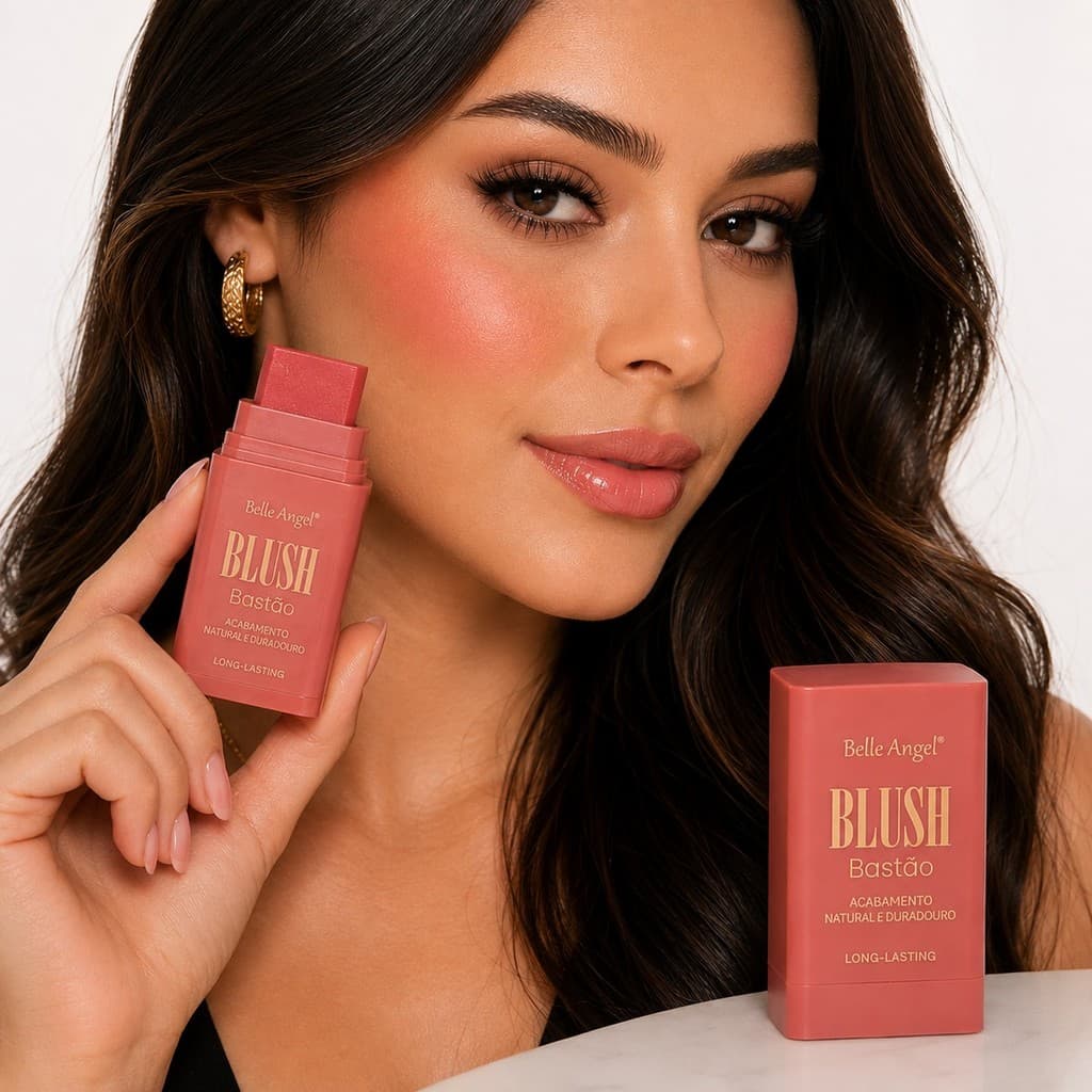 Blush Bastão Belle Angel Cor Natural Longa Duração RB 005