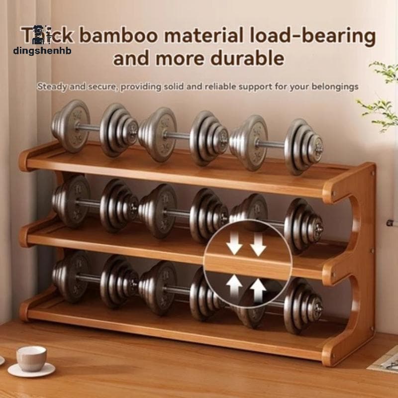 dingshenhb Suporte De Copo De Água De Mesa De Bambu De 2/3 Camadas/Armazenamento Ra/Organizador Madeira Bons Produtos