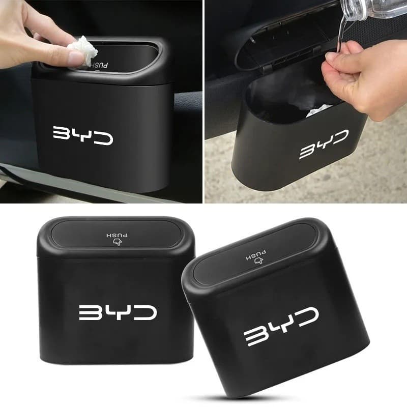 Sacos de Lixo para Carro BYD, Mini Lixeira para BYD Atto 3 Seal Dolphin Sealion 6 7 Han Tang Song Denza E.MAX