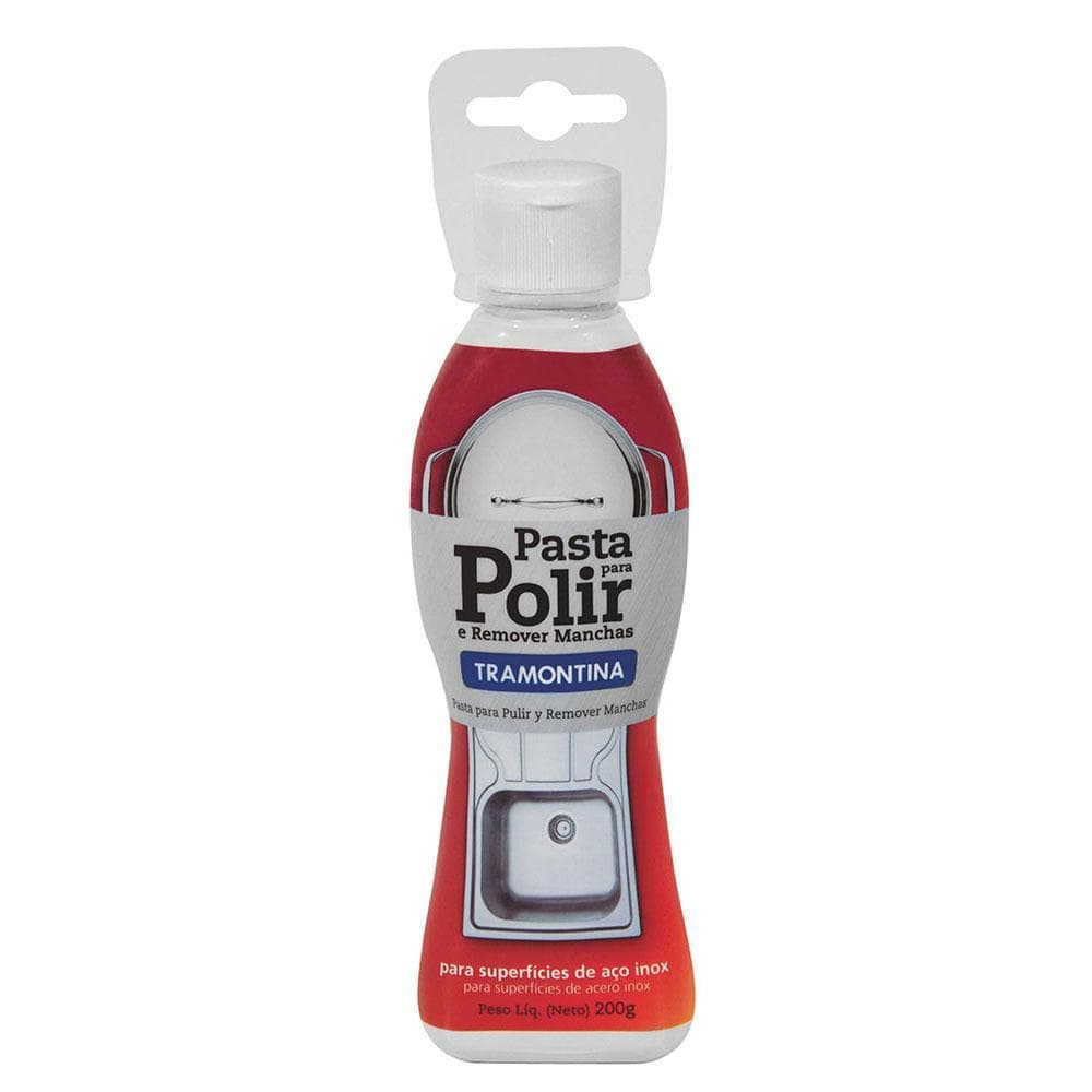 Pasta para Polir e Remover Manchas em Aço Inox 200 Gramas - Tramontina