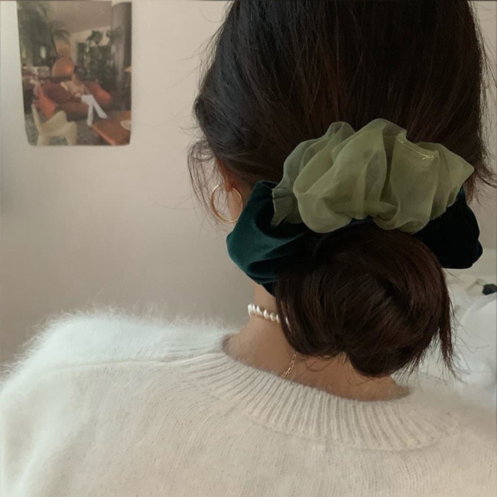 Super fada _ anel de cabelo cocar alta elástica laço de cabelo corda de acessórios de cabelo cabeça traseira coca