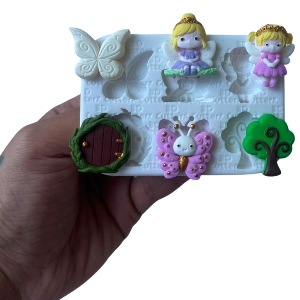 Molde de Silicone para Confeitaria - Fadas