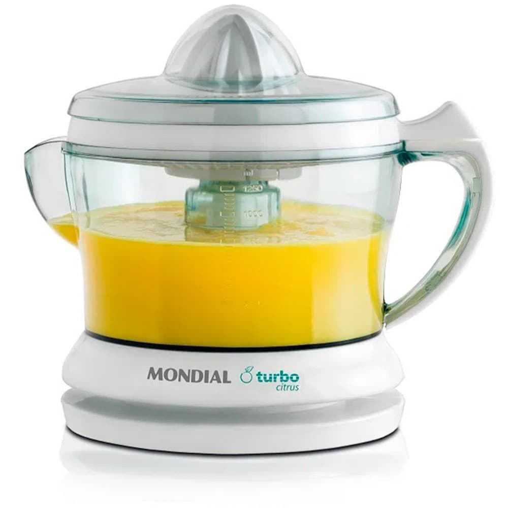 Espremedor de frutas 25 watts dupla rotação Power Turbo Citrus E-01 - Mondial