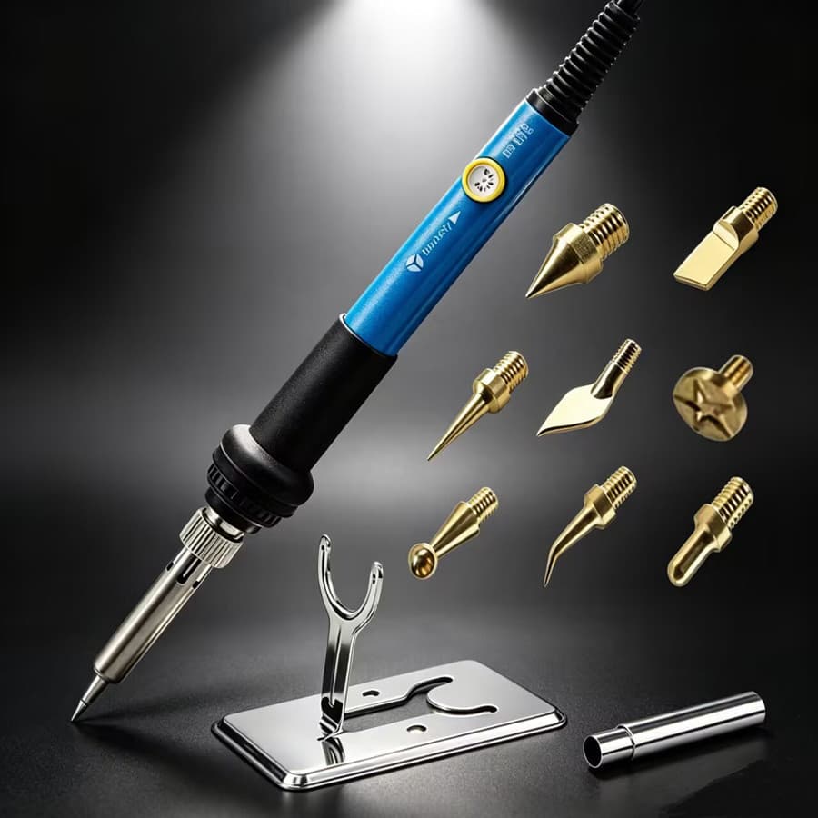 Ferro de solda elétrico para trabalhos de soldagem e artesanato, mini ferro de solda com temperatura ajustável, ferro de