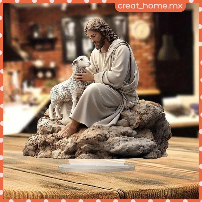 [Creat_home] Ornamento De Presépio Acrílico 2D Placa De Mesa De Natal Para Decorações Em Casa Exibição De Férias De Luxo