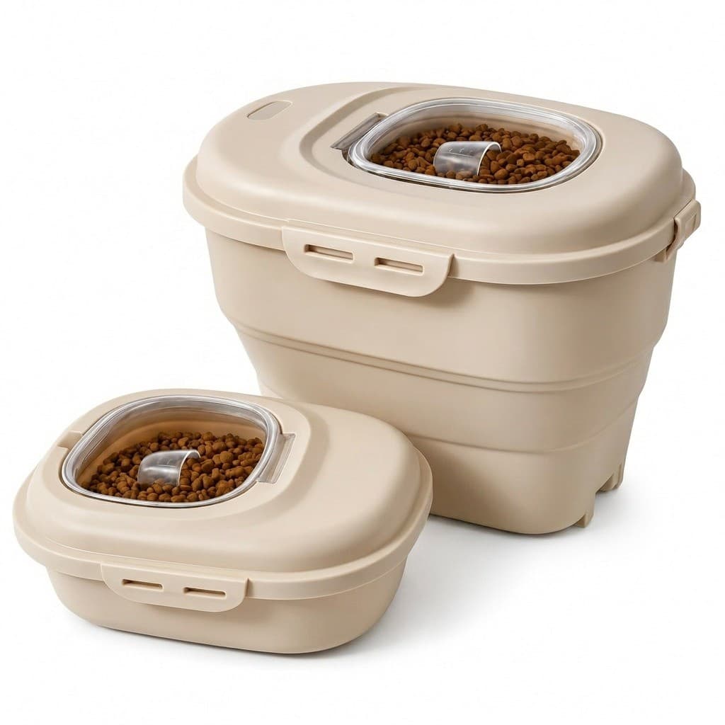 Porta Ração Pote Pet 10kg Container Tampa Vedada p/ Cachorro e Gatos Grande