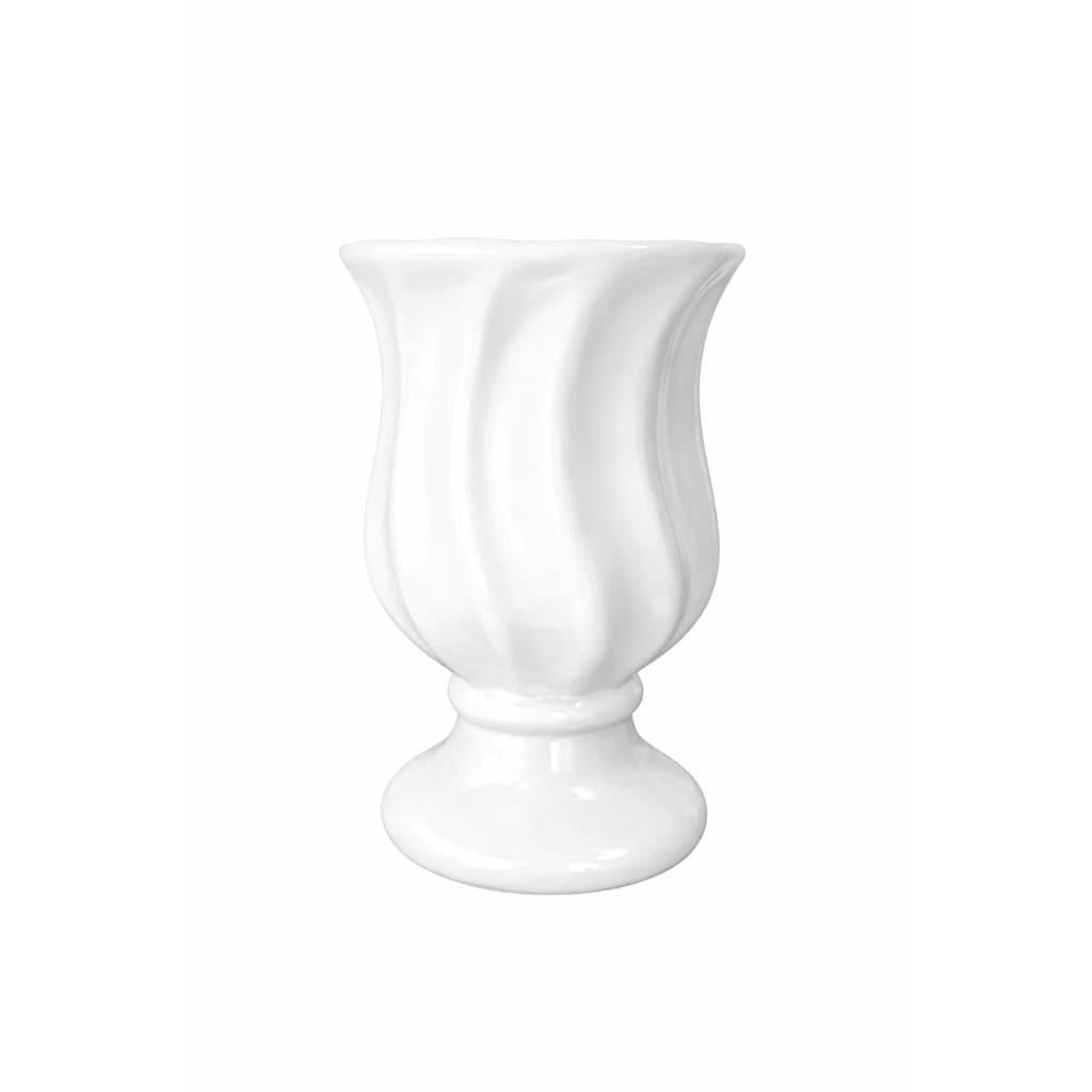 Vaso Decorativo em Cerâmica Branco 24x13cm – Design Elegante para Festas