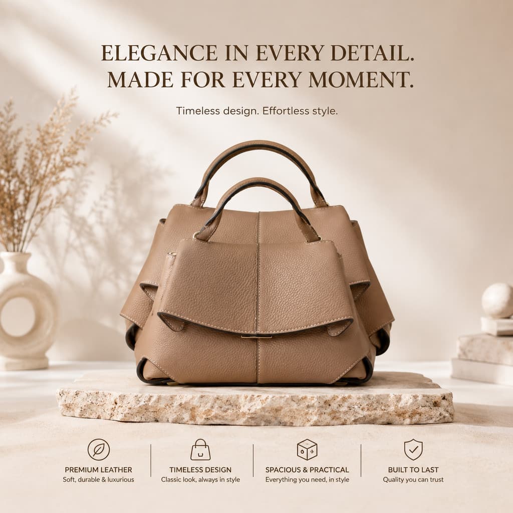 Nicho High-End sorriso saco Retro Commuter bolsa de couro genuíno elegante único ombro saco do mensageiro