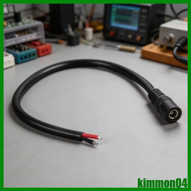 kim Estável 18AWG DC5521 Conector Fêmea Alimentação Fio Elétrico Adequado Para Iluminação LED E Dispositivos Ele