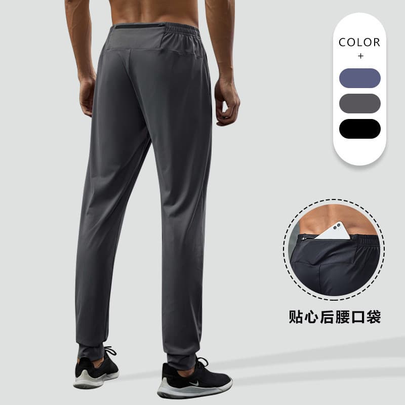 Calças esportivas de Nylon tecido masculino primavera calças de Fitness alta elasticidade Leggings calças casuais resist