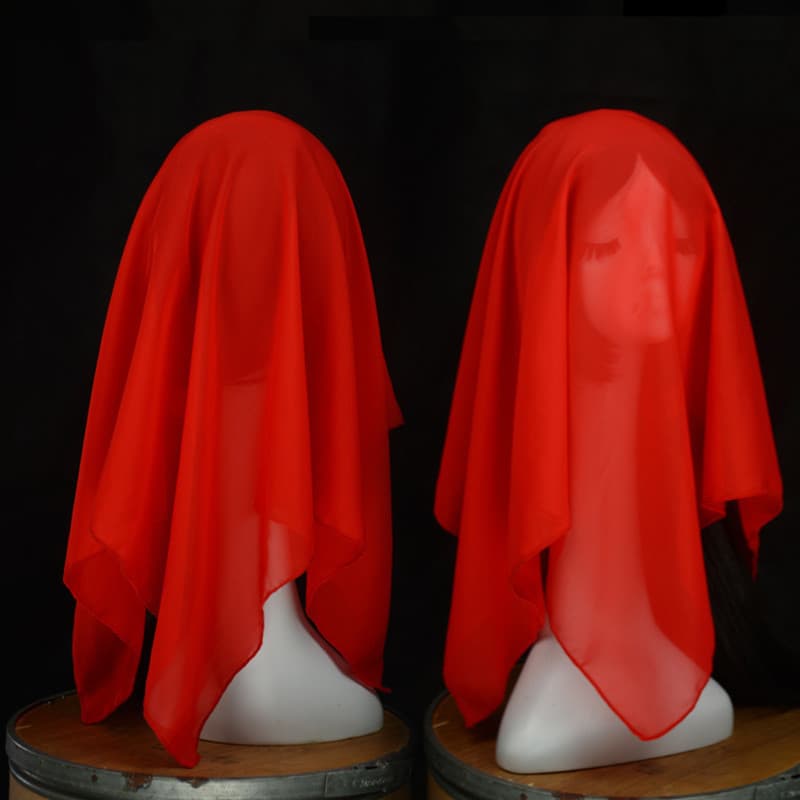 Jiuer dança lenço de seda grau teste lenço gaze vermelha vermelho pulôver lenço dança clássica um Flash vermelho Chiffon