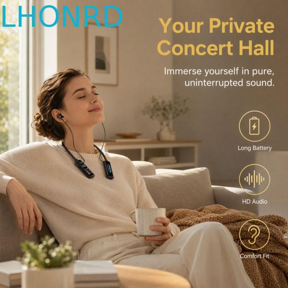 Fones De Ouvido Sem Fio LHONRD , Com Fita Para Redução De Ruído Tela HD , Fone Bluetooth 5.4