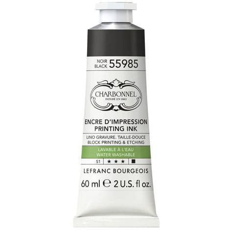 Tinta para Gravura Aqua Wash Charbonnel 60ml Black 55985 301512