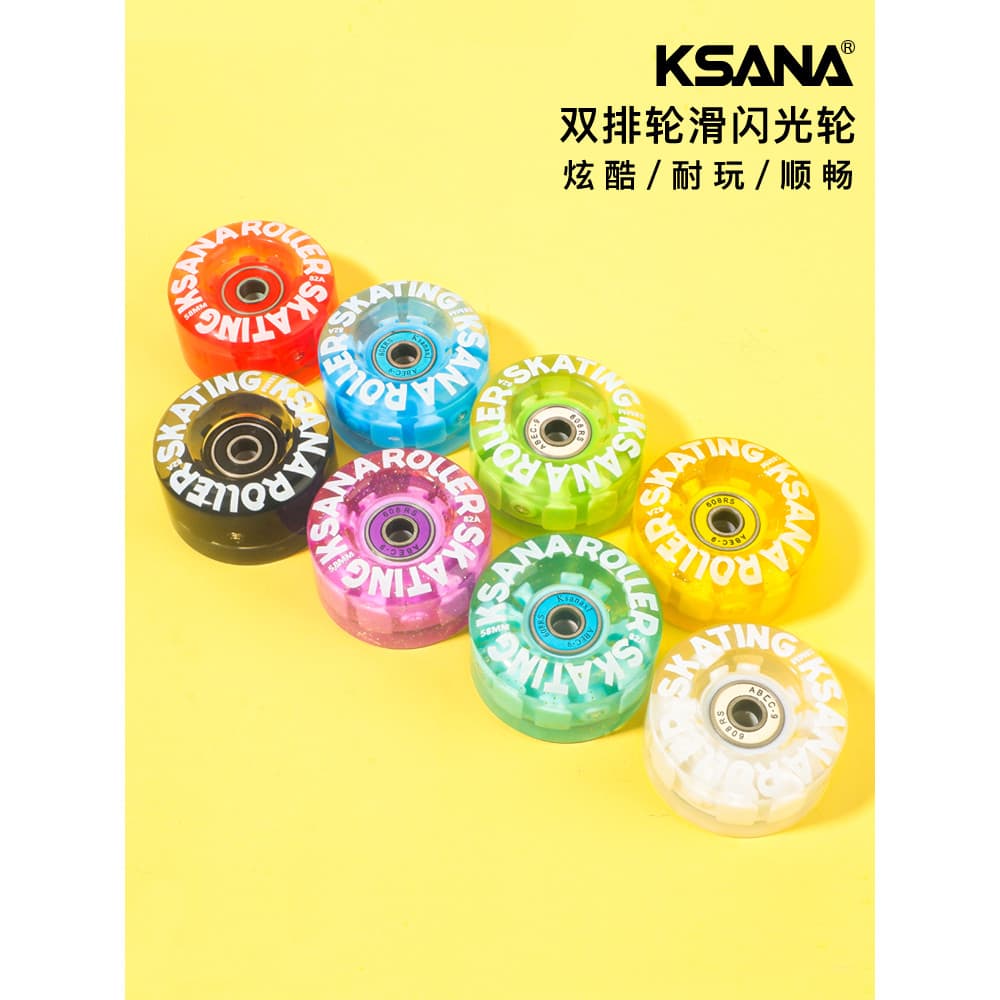 KSANA par momentâneo patins rodas luminosas patins de quatro rodas Universal piscando roda patins carretel