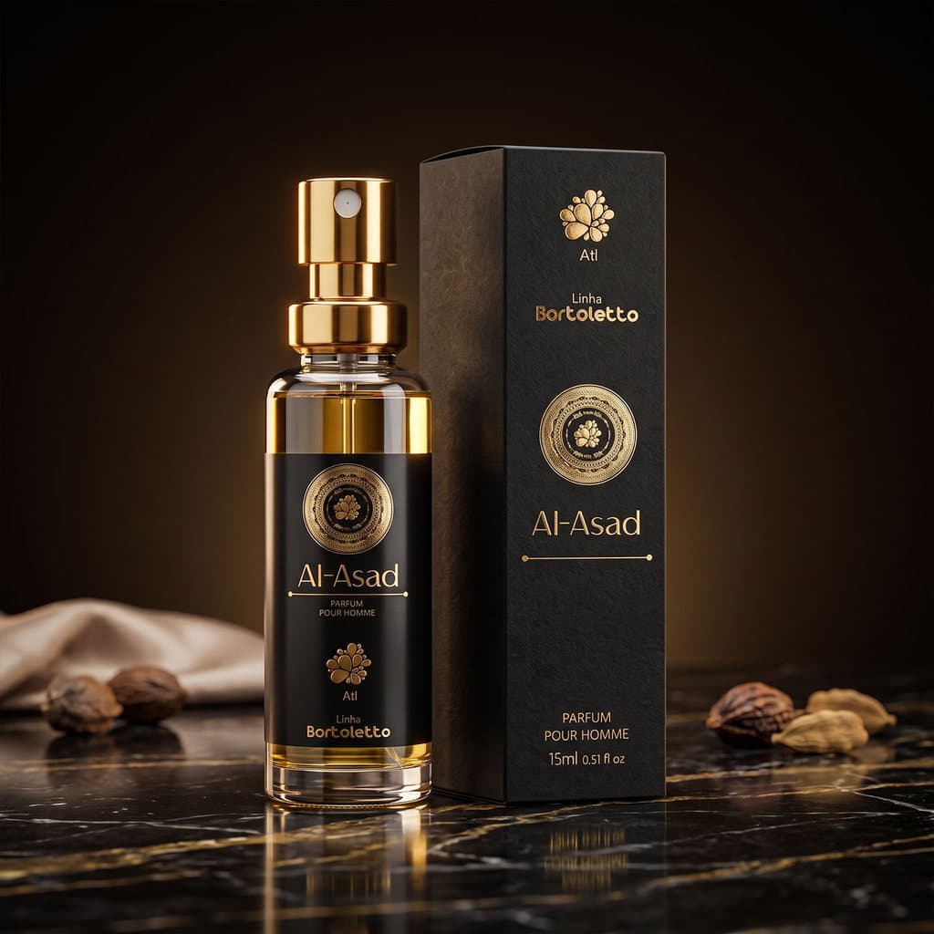 Perfume Masculino Al-Asad 15ml Parfum Árabe Alta Fixação