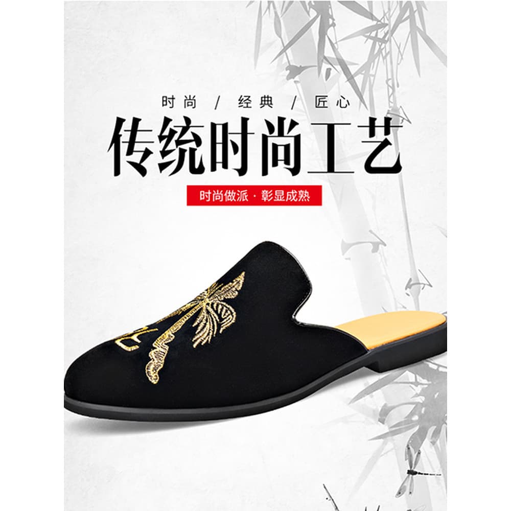 Baotou chinelos masculinos 2026 verão novo estilo um Pedal respirável preguiçoso chinelos moda tendência sandália sem sa