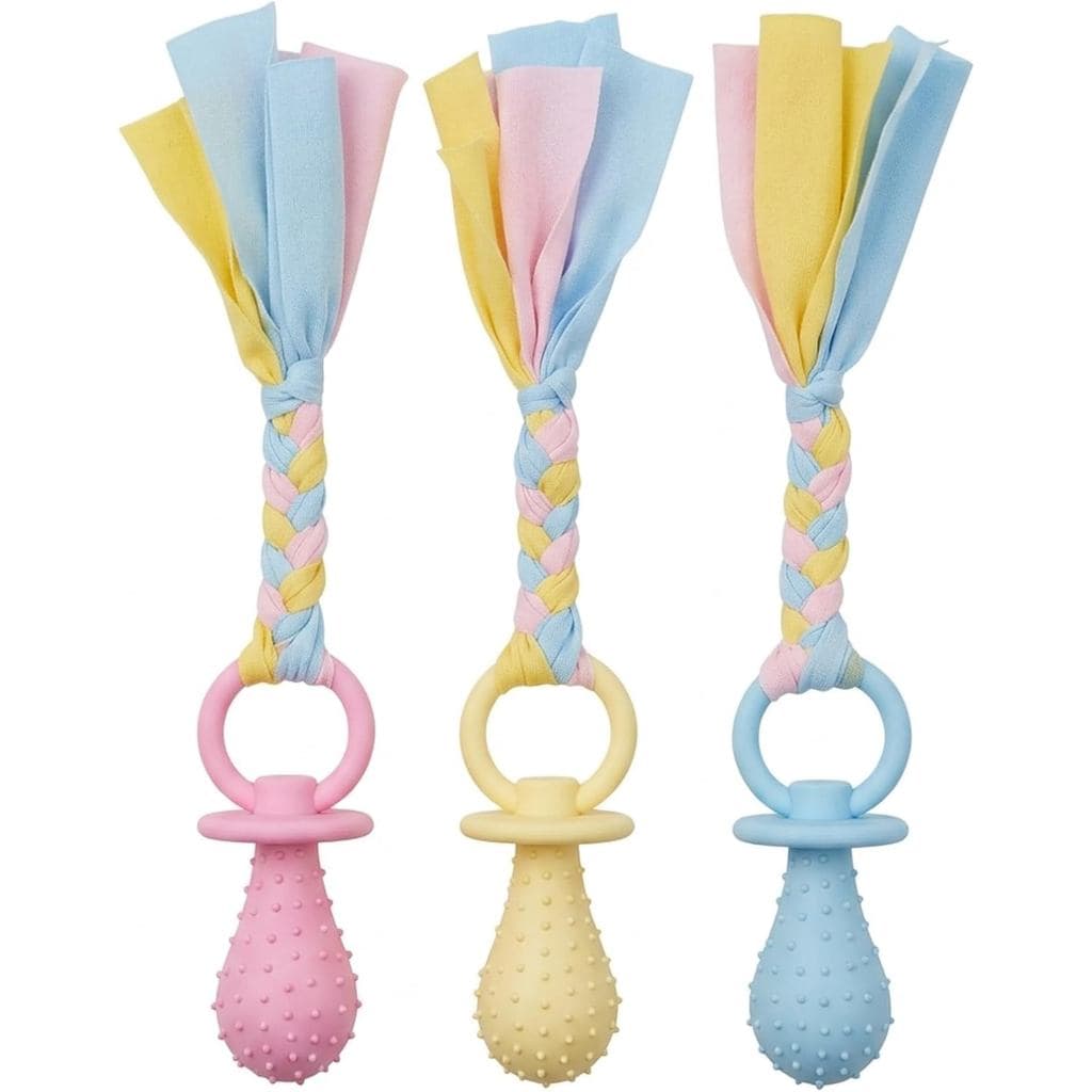3 Peças de Brinquedo Mordedor para Cães, Mordedor para Cães Pequenos, Mordedor para Filhotes, Brinquedo Interativo para