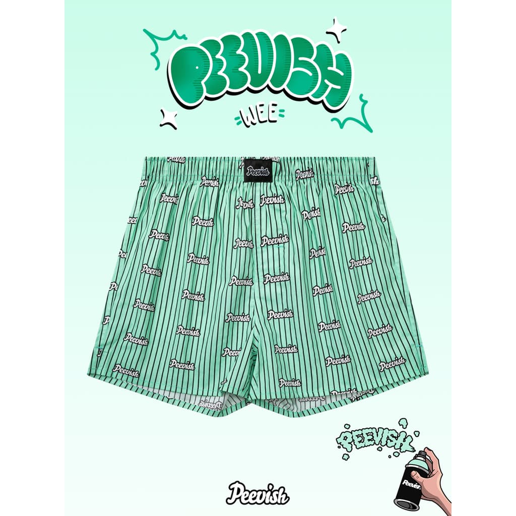 PEEVISH PEEVISH Calças de seta de algodão puro Roupa íntima solta Calças masculinas Calças de pijama curtas para casa fe