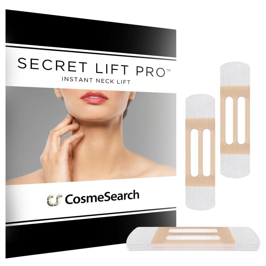 CosmeSearch, Inc. 12 Unidades Secret Lift Pro - Fitas e Faixas Instantâneas para Lifting de Pescoço Pré-Montadas - Fita