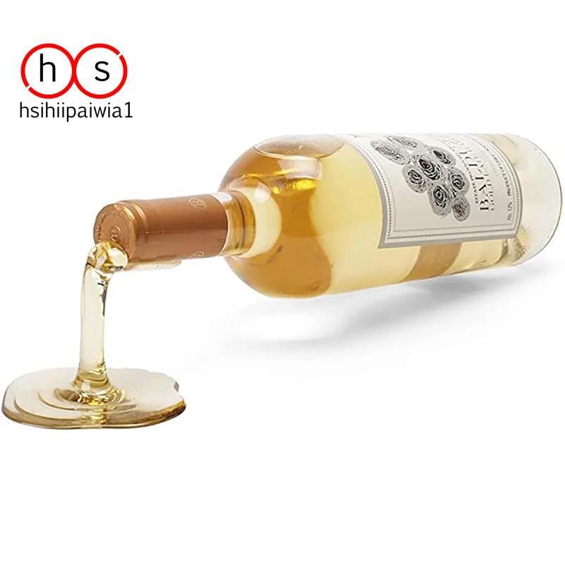 Mini Suporte Para Garrafa De Vinho Individualidade Derramado Rack De Mesa Ornamento Amarelo