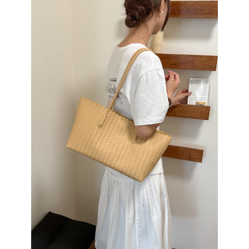 Saco de axilas tecido saco feminino 2026 novo estilo grande capacidade diário Commuter All-Match axilas saco de trabalho