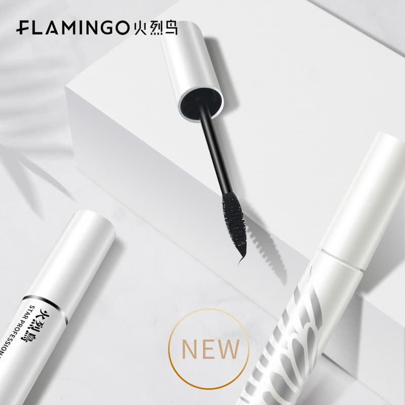 Flamingo Star Thick Mascara Tipo à prova d'água Versão atualizada Alongamento Natural Alongamento Ondulação Não é fácil