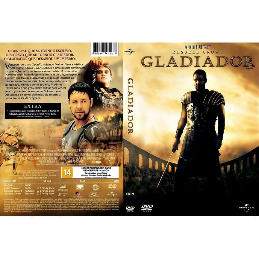 Dvd Gladiador - Russell Crowe