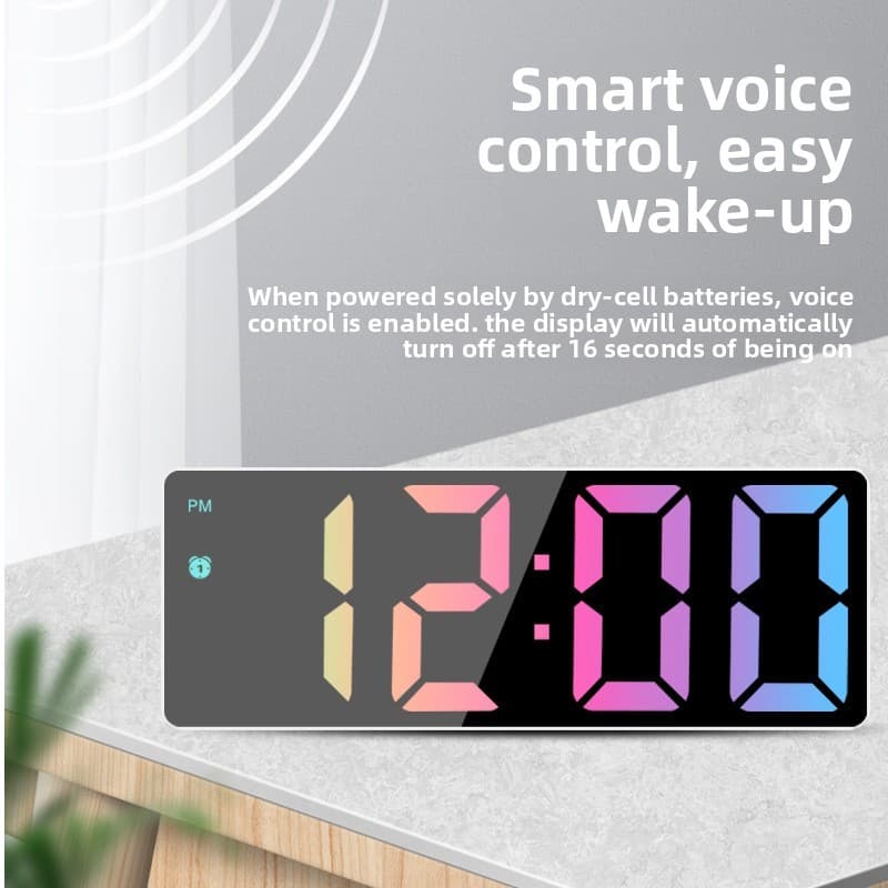 🌈Best Seller🌈Relógio Simples Estilo Ins, Relógio Digital LED Multifuncional Despertador, Relógio Digital de Mesa