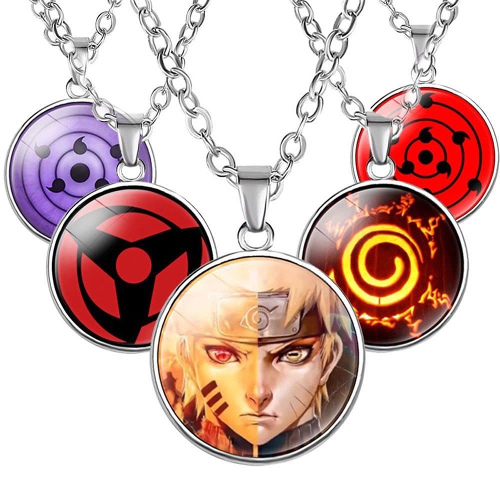 Colar Anime Naruto Da Moda Sharingan Eye Pendant Uchiha Itachi Jóias Cosplay Acessórios