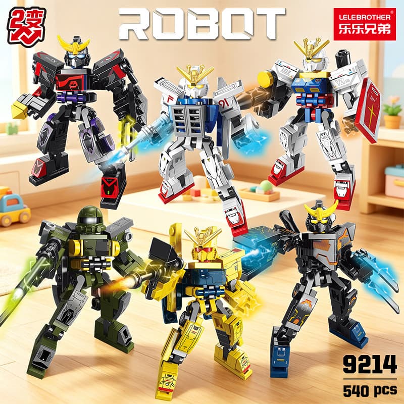 Transformando robô infantil educacional montagem bloco de construção modelo menino Mecha modelo King Kong presente