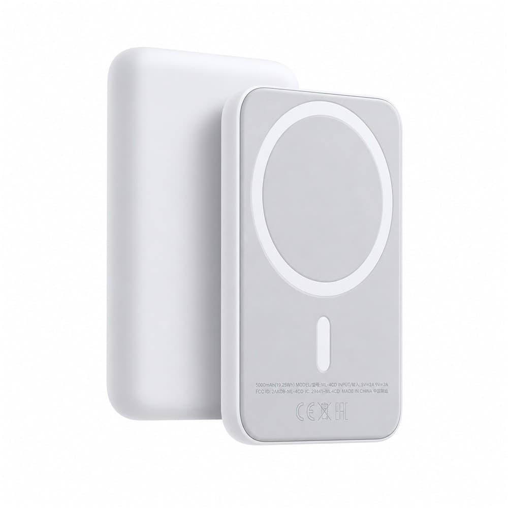 Carregador Portátil GoldenUltra ML-4CD 5000mAh com Carregamento Sem Fio por Indução Qi