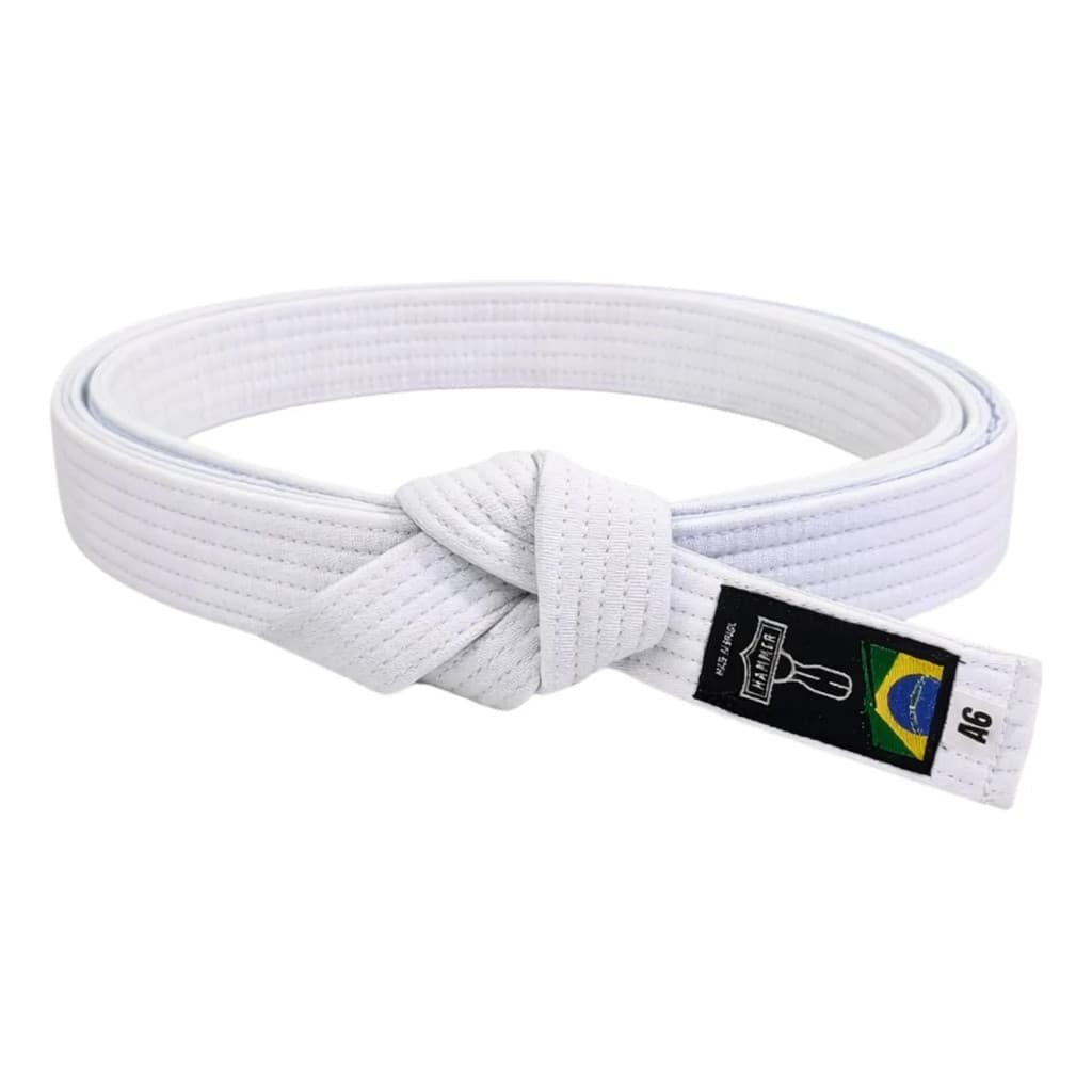 Faixa BJJ Hammer Algodão EVA Sem Fita 6 Costuras Reforçadas Treino Diário Academia Campeonato Jiu Jitsu
