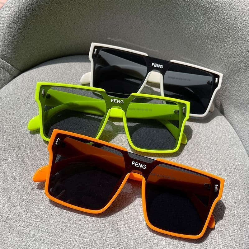 óculos de sol quadrado feminino oculos de sol óculos de sol feminino com proteção uv óculos feminino de sol Novo All-Mat