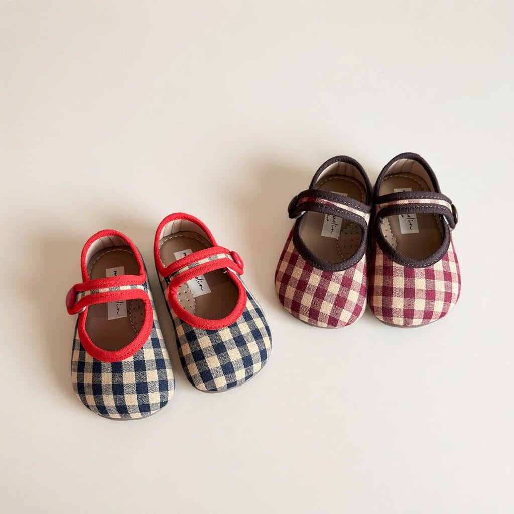 2026 crianças outono estilo Retro francês padrão Mary Jane sapatos meninas casuais All-Match sapatos planos confortáveis