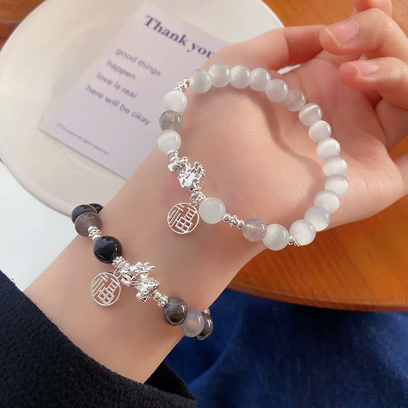 Pulseira de casal Pixiu pulseira de nicho presente de ano novo