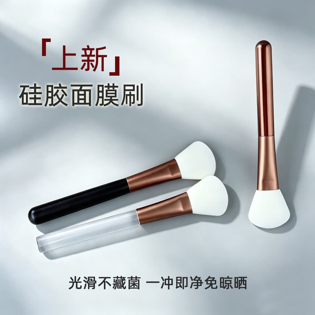 Escova de máscara de Silicone, escova de beleza para limpeza Facial, máscara de lama, tipo esfregaço, escova especial pa