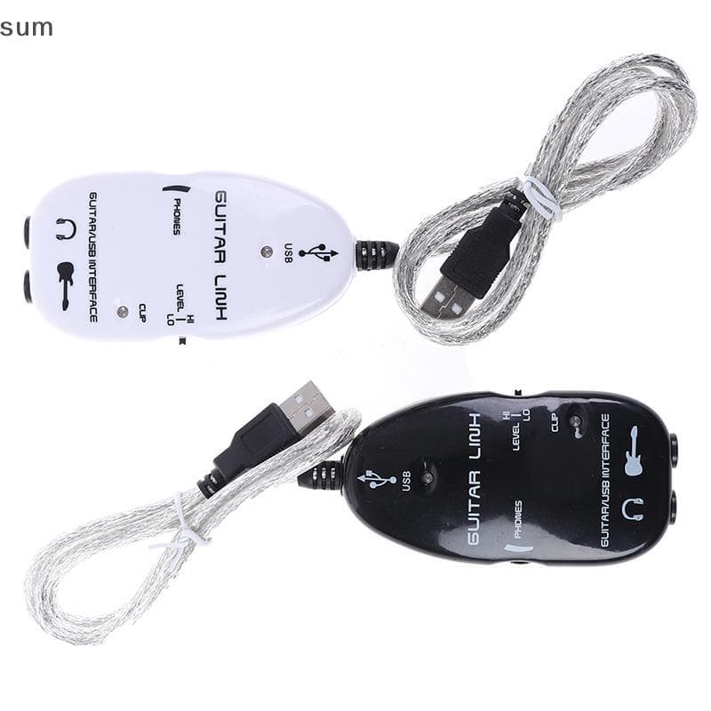 [sum] Cabo De Guitarra Adaptador De Interface De Áudio USB Link Para/PC Players Gift BR