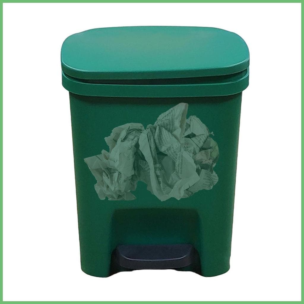 Lixeira Fina Com Pedal Operado , Tampa De Proteção Contra Odor , Lata De Lixo Retangular De Fechamento Suave Para kouzxb