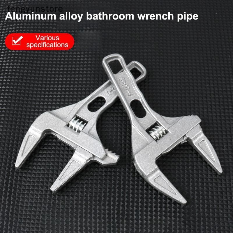 Mini Chave Ajustável Para Banheiro , Fixação Forte , Grande Extremidade Aberta , Multifuncional , Ferramenta De Reparo D