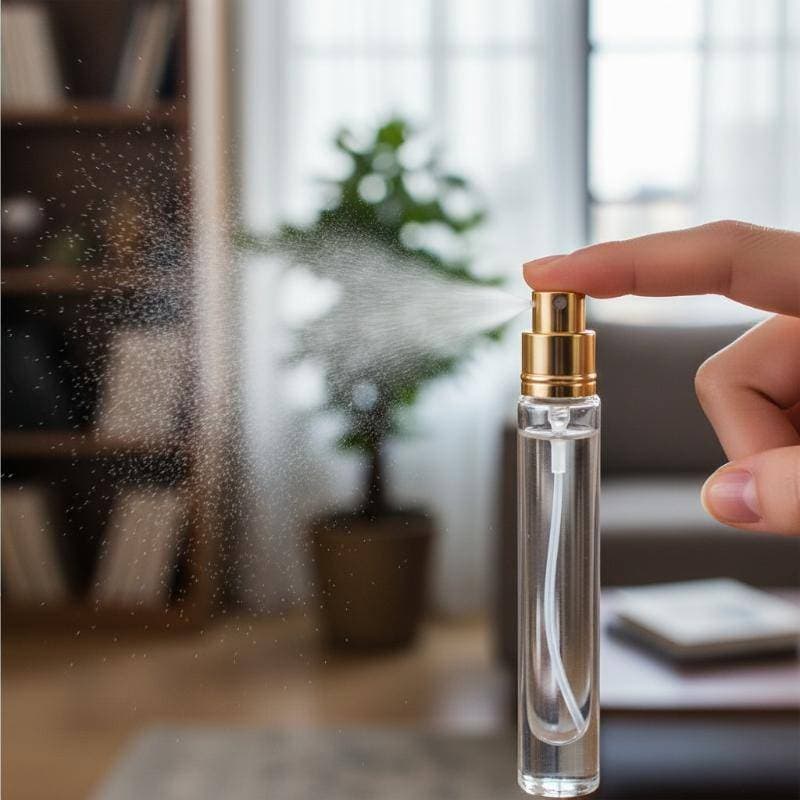 Frascos De Perfume De Vidro Transparente De 10ML , Recipientes Recarregáveis Reutilizáveis , Garrafas Redondas Vazias Pa