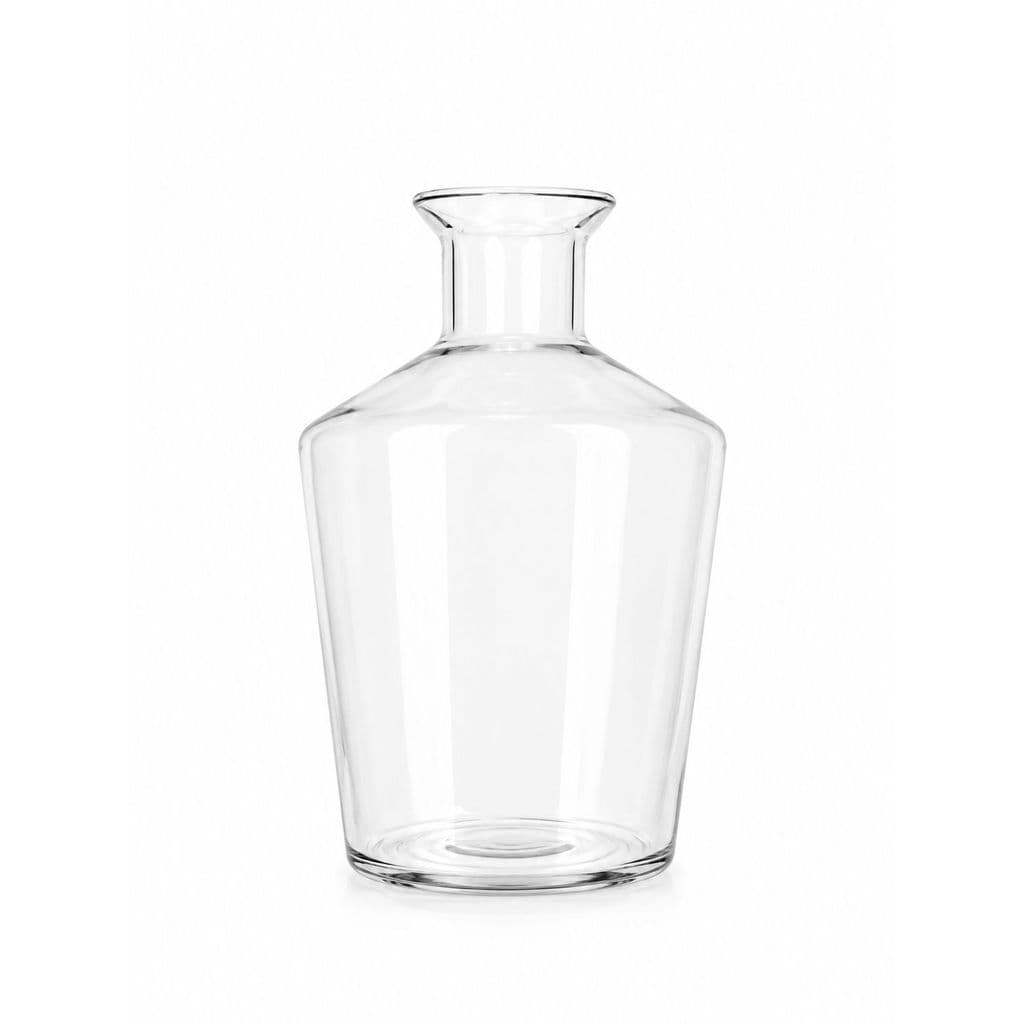 Vaso de Vidro Sicília Transparente Garrafa Decorativa Moderna para Flores e Arranjos