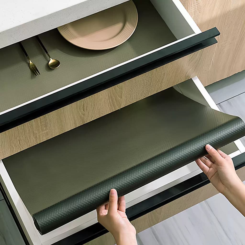 Tapete de gaveta de cozinha estilo japonês, guarda-roupa de papel, à prova d'água, à prova de umidade, à prova de poeira