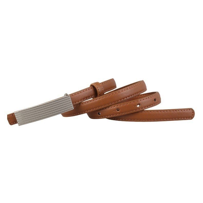 Novo cinto feminino, elegante e versátil, cinto fino, estilo simples, adequado para vestidos e jeans.