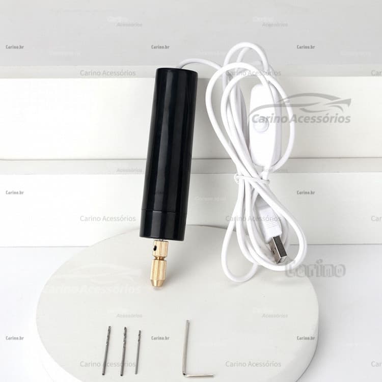 Mini Furadeira Elétrica Manual 5V USB, Dispositivo Rotativo para Produção de Joias em Pérola, Resina Epóxi DIY DPNL