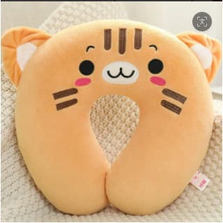 Versão coreana dos desenhos animados em forma de u travesseiro pescoço em forma de u travesseiro Cervical pescoço traves