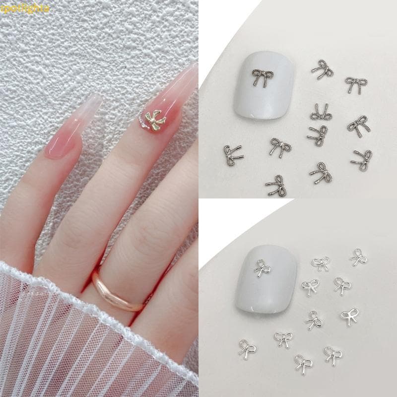 spotlighta Acessórios Para Unhas 3D Metal Prego 20pcs Bowknot Decorações Aparências Personalizadas