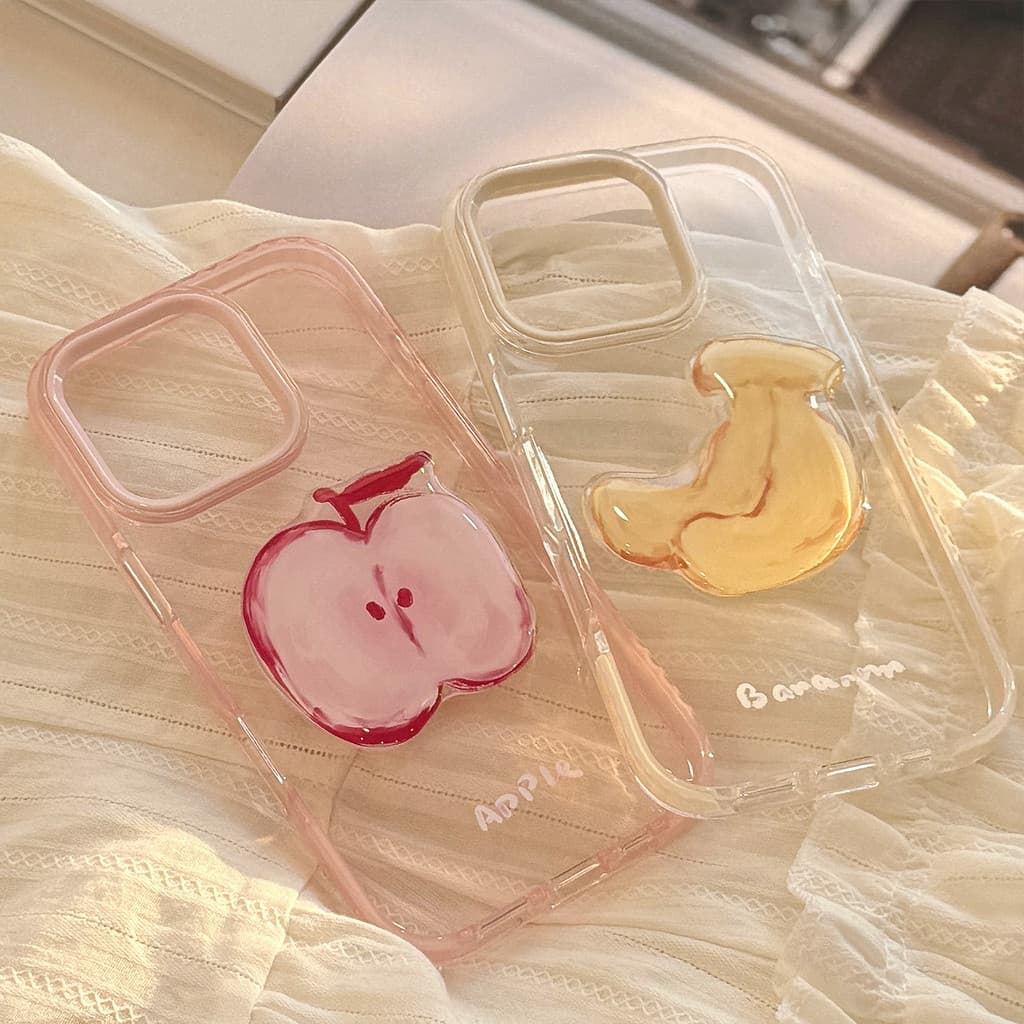 Capa de telefone criativa tridimensional de frutas pequenas adequada para iPhone18 iPhone17 Pro Max iPhone16 iPhone14 iP