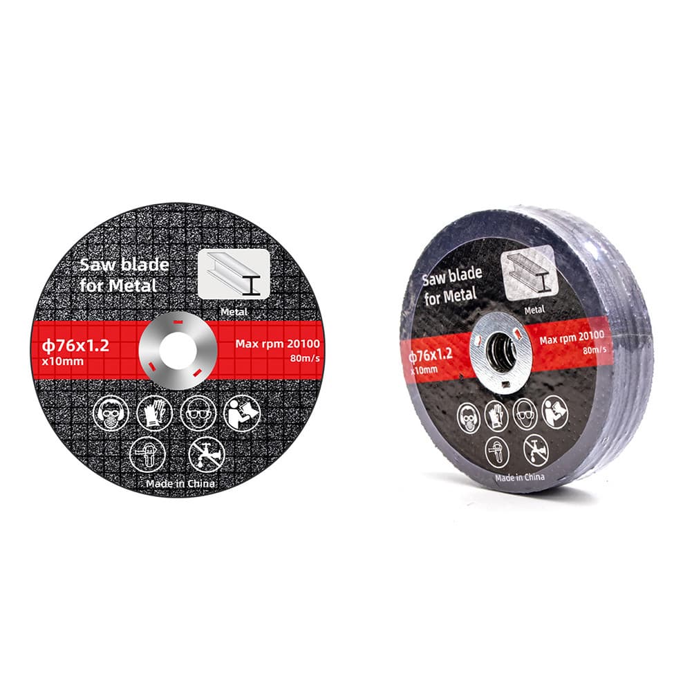 Discos De Corte De Aço Cromado 76 Mm Para Rebarbadora 10 Unidades 1