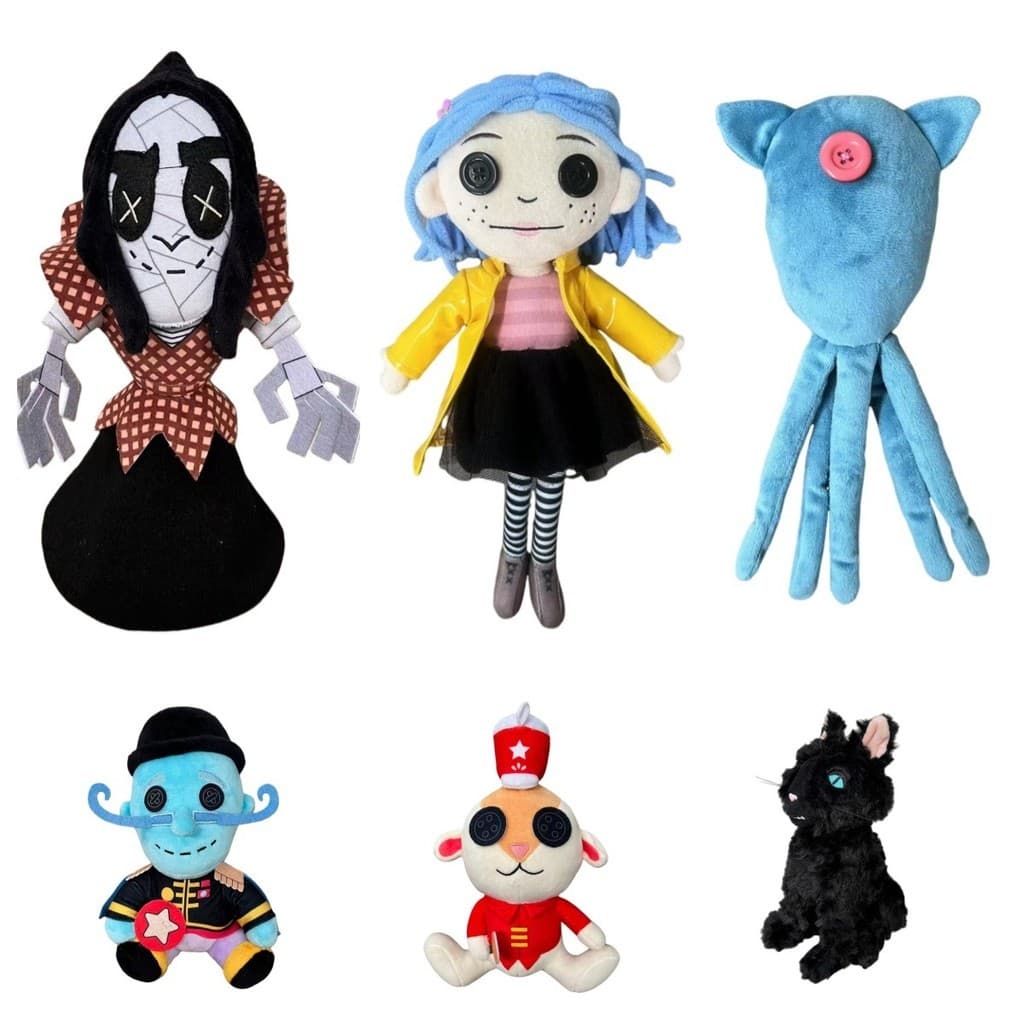 Fantasma mãe lula boneca de pelúcia Coraline filme mercadoria dos desenhos animados boneca Anime feriado boneca presente