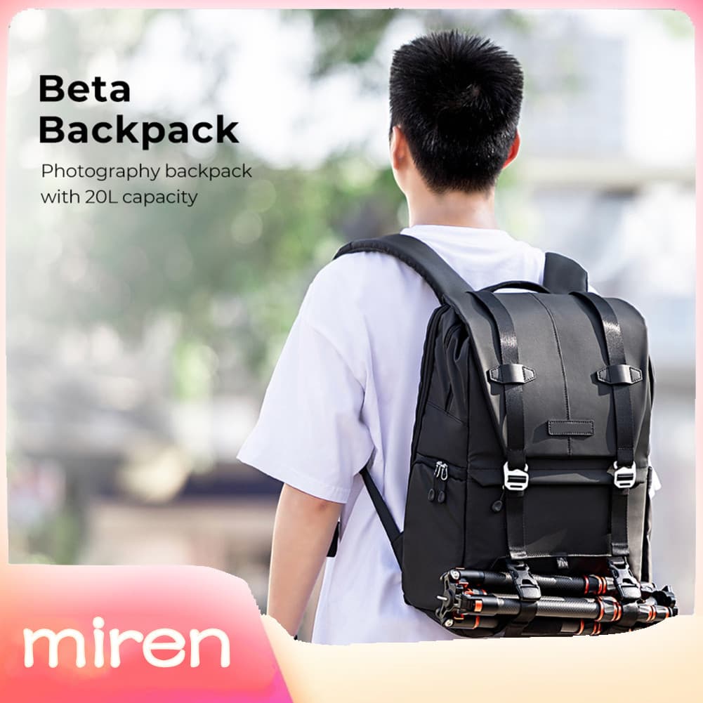 Miren.br Mochila para câmera à prova d\'água 20L Bolsa de grande capacidade com compartimento para laptop de acesso